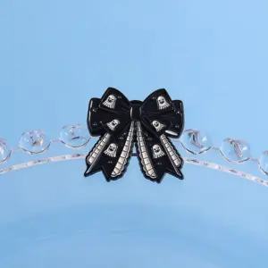 Gothic Dark Bow Brooch with Skull Motifs 14 S67abb9bf907c43c4a528ac908925d0a6a