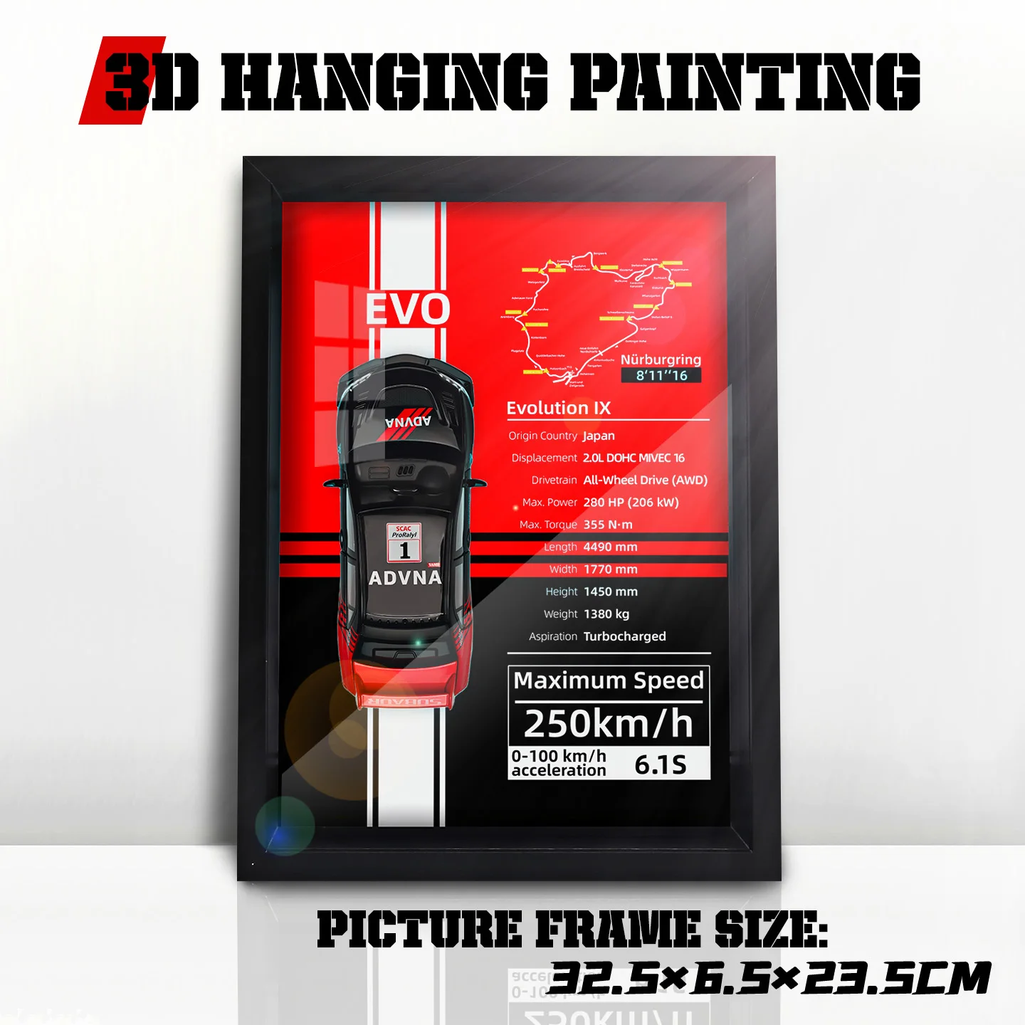 3D Alloy Car Model Wall Decor 1:32 Scale 4 3D Alloy Car Model Wall Decor 1:32 Scale - Image 4