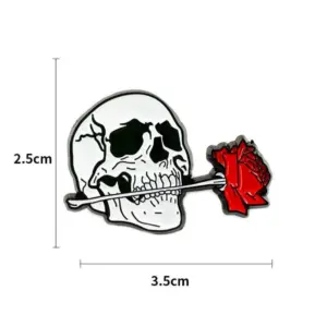 Gothic Skull Rose Brooch for Unique Style 9 S67f6bf7e493045d88a657f7ad3be0ee6A