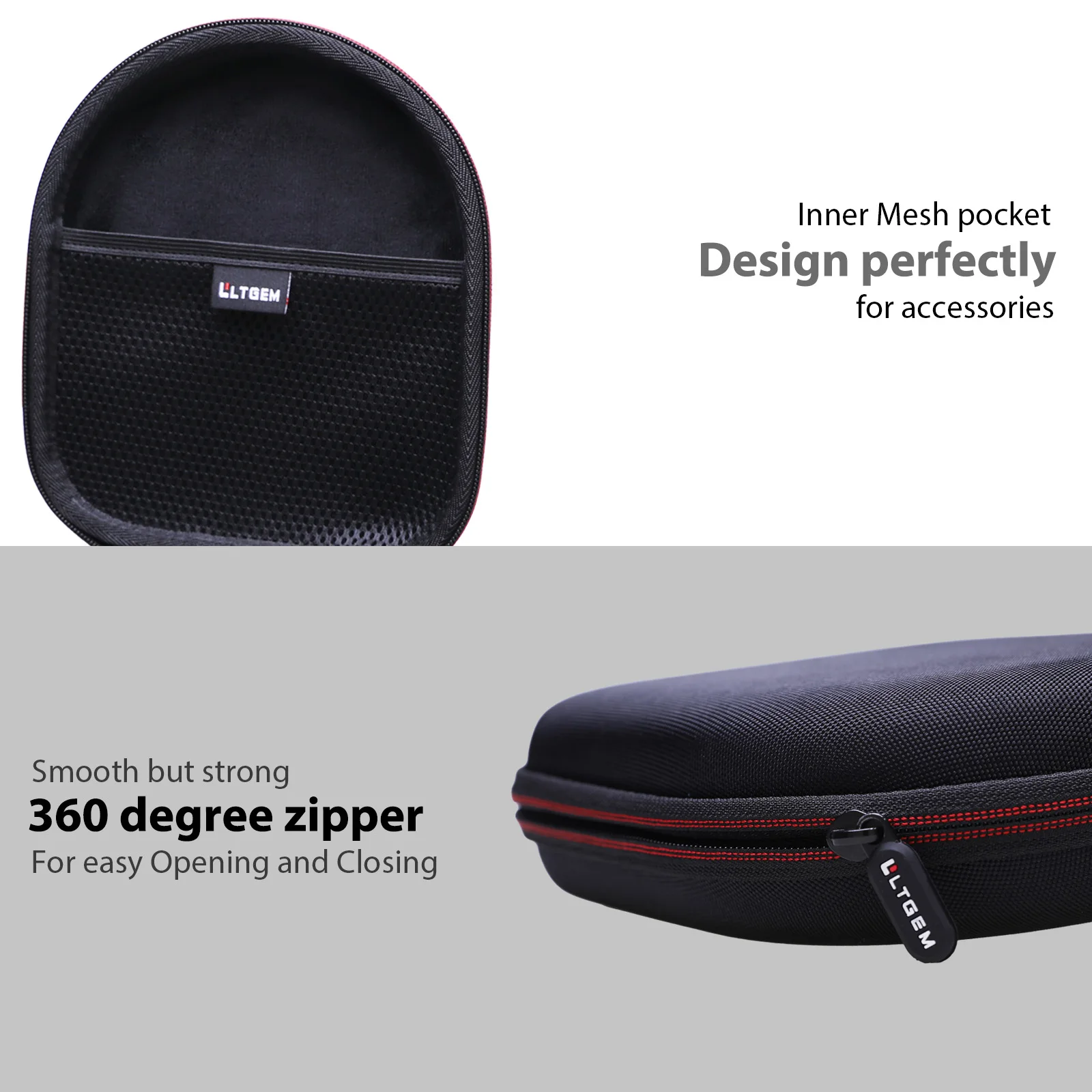 EVA Hard Case for Sony WH-CH520 Headphones 5 EVA Hard Case for Sony WH-CH520 Headphones - Image 5