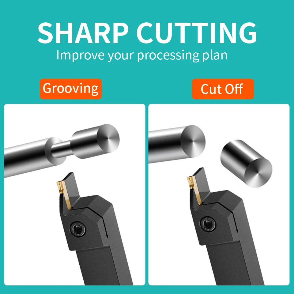 TOOLEYE Tungsten Carbide Grooving Inserts MGGN150–MGGN600 5 TOOLEYE Tungsten Carbide Grooving Inserts MGGN150–MGGN600 - Image 5