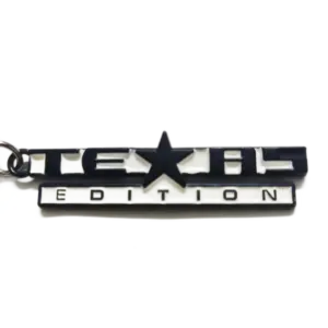 Bold 3D Metal Keychain with Star Accent 16 S683faf21b87d4d208c85d021ab986465O