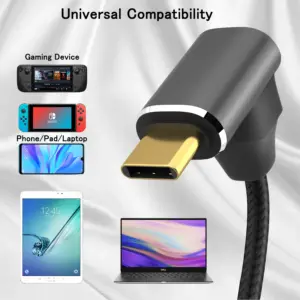 USB-C 90 Degree Extension Cable 1m for Devices 9 S6858d8c1e9f6435488d30f2f80820e87L
