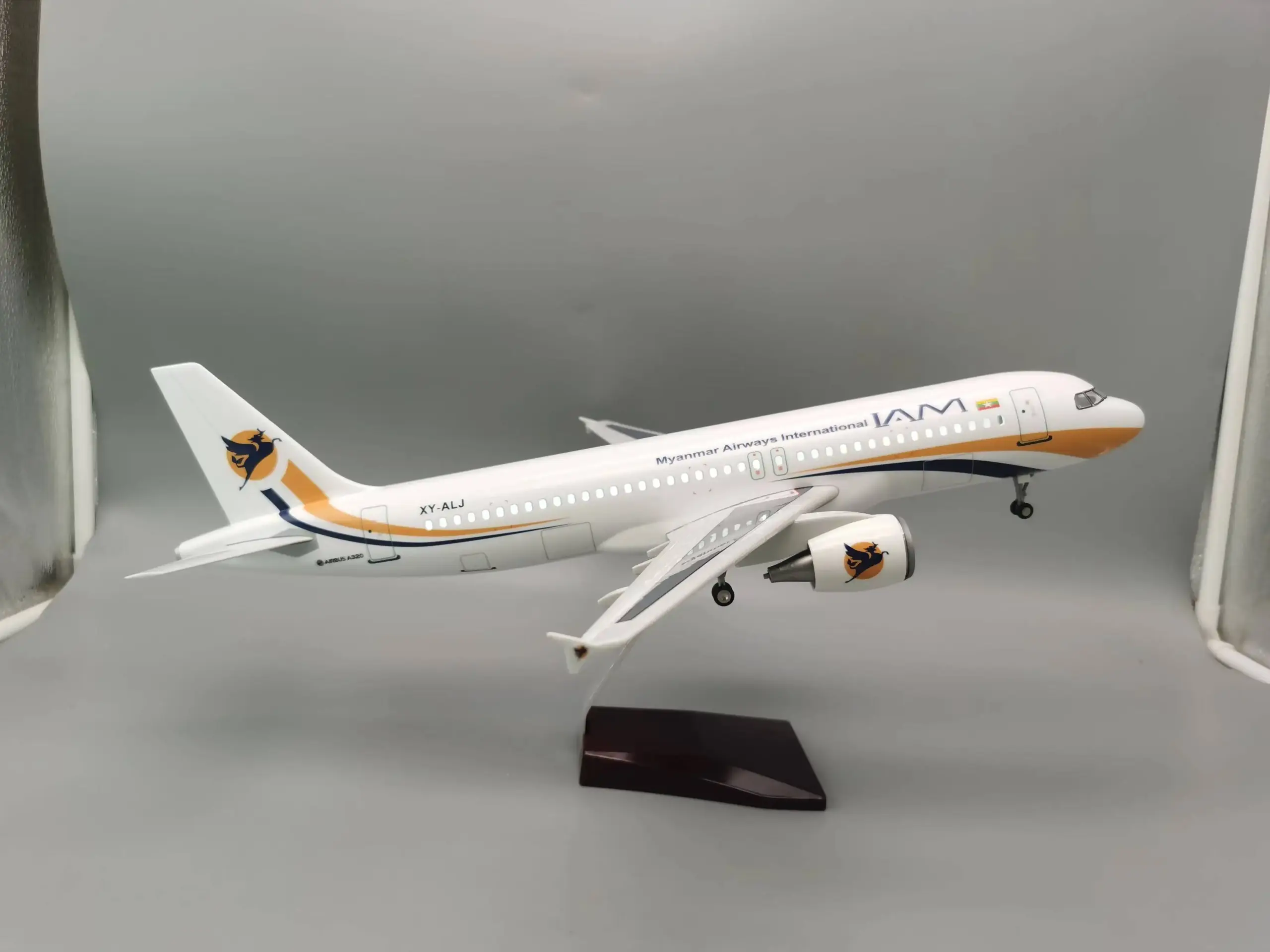 Myanmar Air Airlines A320 NEO Model 1/80 Scale 2 Myanmar Air Airlines A320 NEO Model 1/80 Scale - Image 2