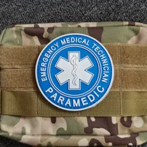 Emergency Medical Paramedic PVC Patch in 5 Colors 14 S68673caeac7c4a4da338fe5c7fdfbbd25