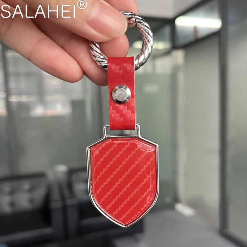 Chery Logo Shield Keychain in Red or Black 5 Chery Logo Shield Keychain in Red or Black - Image 5