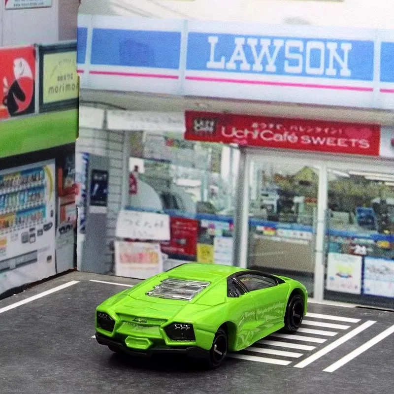 Green Lamborghini Reventon Diecast Model 7.8cm 5 Green Lamborghini Reventon Diecast Model 7.8cm - Image 5