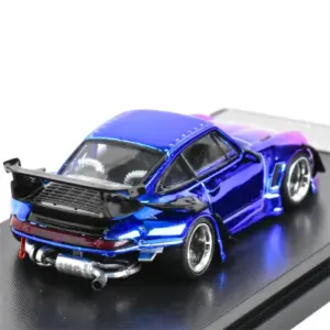 Blue Porsche 993 RWB Diecast Model 1:64 Scale