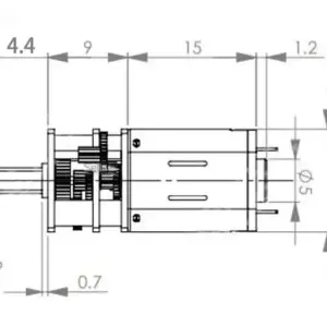 N20-3.6V-230RPM High Torque Metal Gear Motor 8 S690a131b248c48e398d7b34034b99b68v