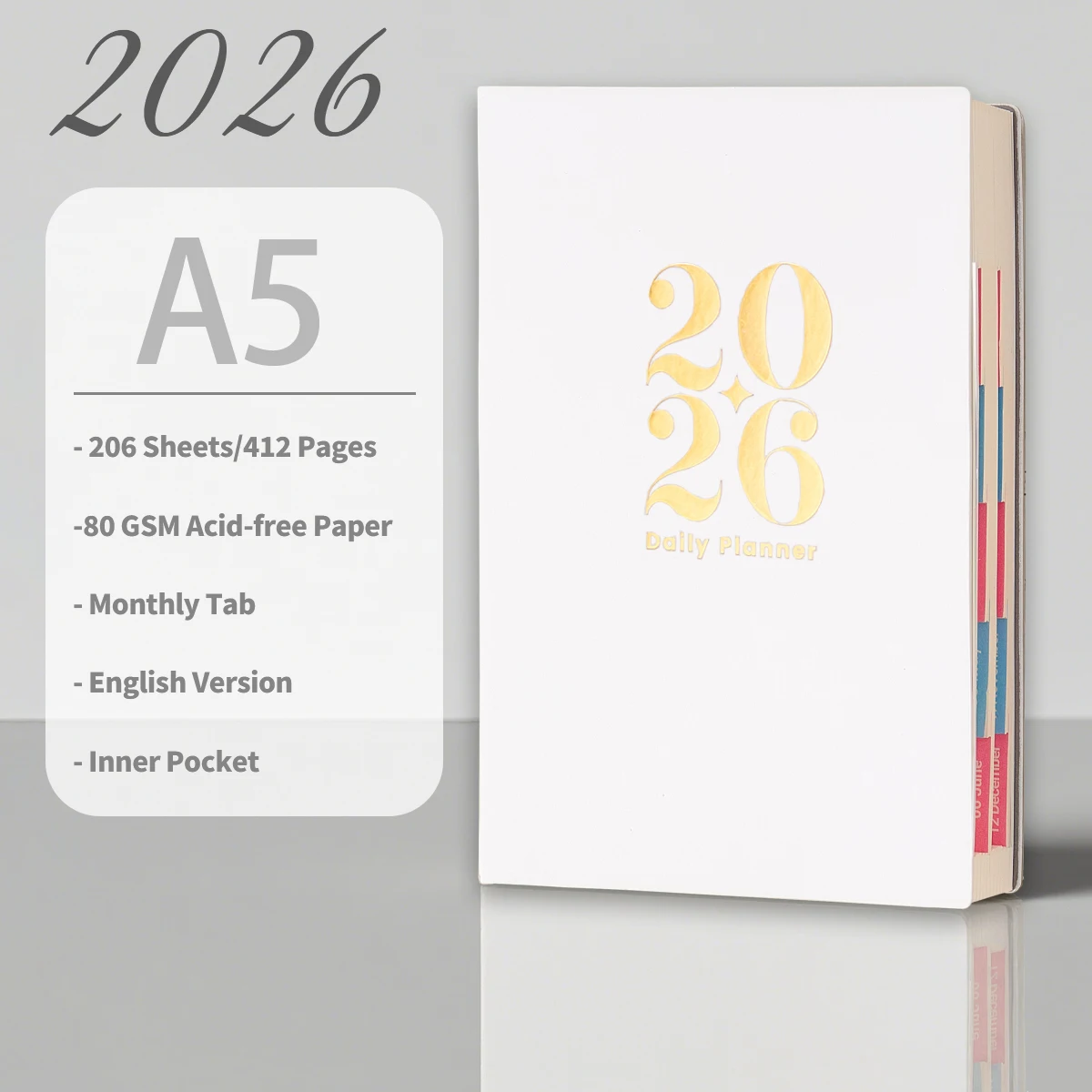 2026 Premium Planning Journal with Leather Cover 8 2026 Premium Planning Journal with Leather Cover - Image 8