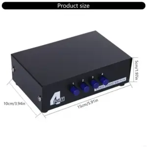 Black 4-Channel Video Switcher for AV Devices 11 S69aa34e3824848dd96f5a9c0d055349dE