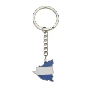 Nicaragua Map Flag Stainless Steel Pendant Keychain 14 S69b14a6f8b524adcaf747f95ed4abeebl