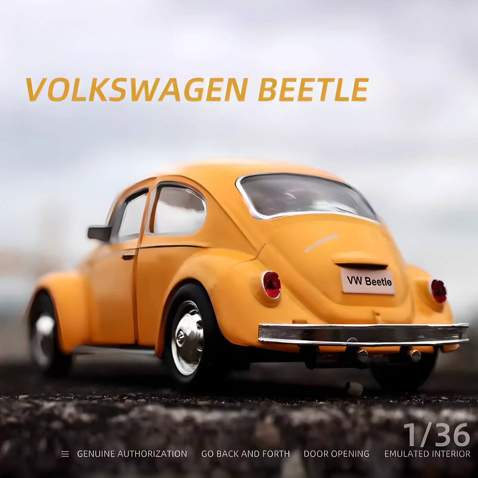 1/36 Scale Vintage Volkswagen Beetle Miniature 4 1/36 Scale Vintage Volkswagen Beetle Miniature - Image 4