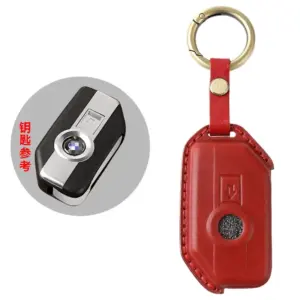 BMW Motorcycle Key Cover - Premium Leather Design 18 S69dc9b4a3fbc4006a22b3423685c901bl
