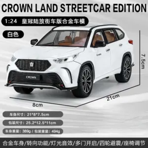 1:24 Toyota Crown Land SUV Diecast Model 19 S69f2fcfde97d42b88c5779bd67d6c8e4o