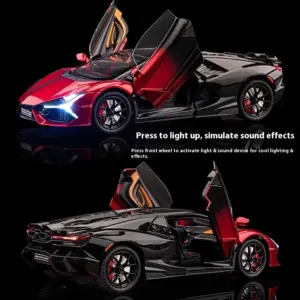 Red 1:24 Diecast Sports Car Model 12 S69fc81a7c94648fd90c5444fe8d81423j