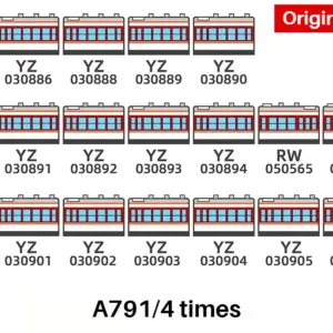 N-Scale 1/160 Passenger Train Set with Lights 16 S6a195bedd88f4da18b2d8b7f4e998983C