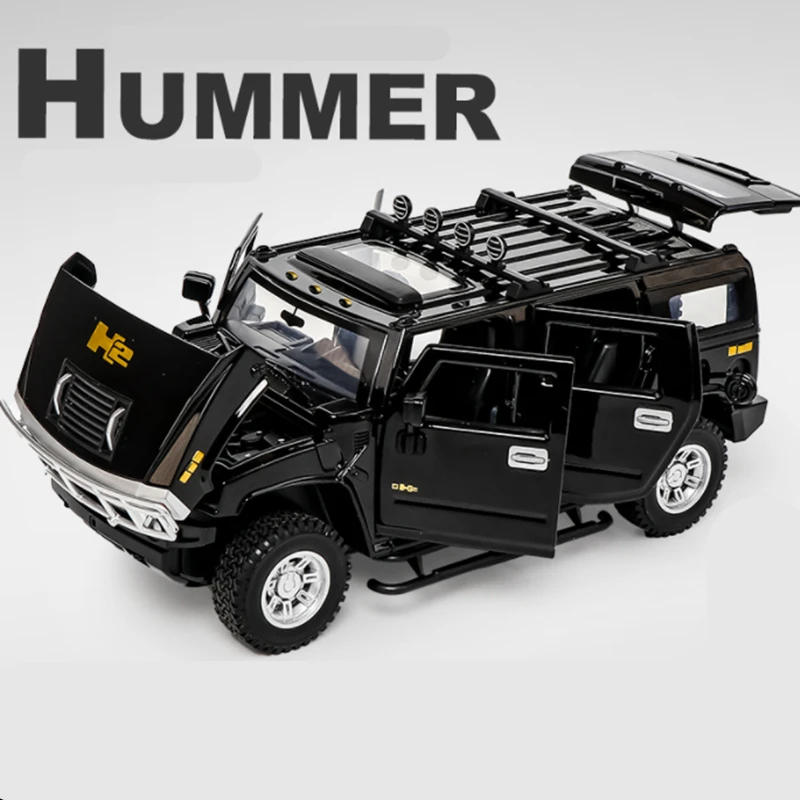 1:24 Scale Hummer H2 Alloy Model Vehicle 8 1:24 Scale Hummer H2 Alloy Model Vehicle - Image 8
