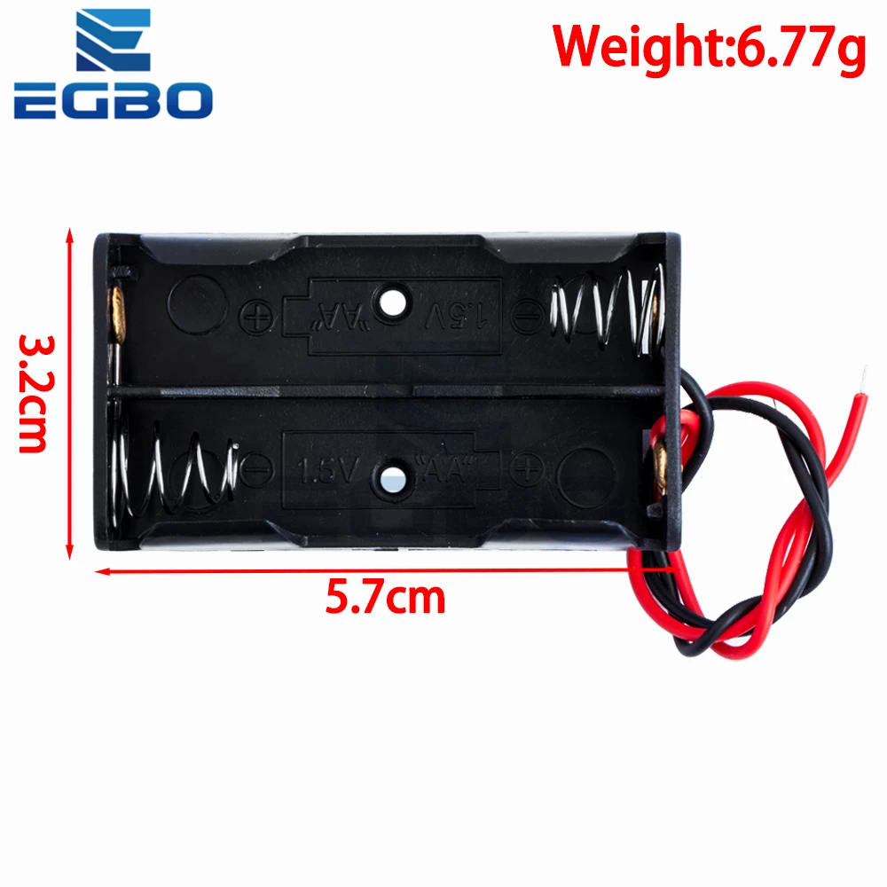 Black AA Battery Storage Case with Metal Springs 4 Black AA Battery Storage Case with Metal Springs - Image 4