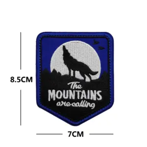 Wolf Howling Embroidered Patch for Outdoor Gear 13 S6a4a743ee6d24e4c9eee153ec5146c0fO