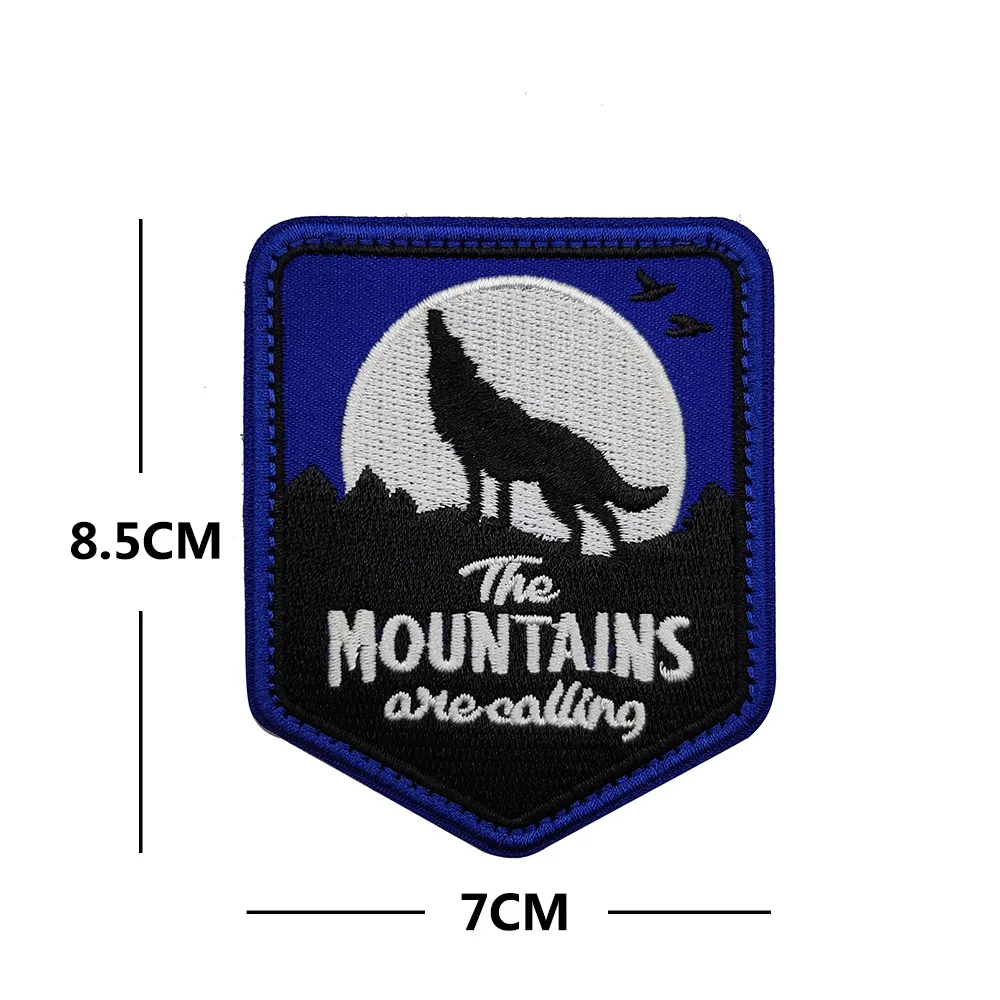 Wolf Howling Embroidered Patch for Outdoor Gear 7 Wolf Howling Embroidered Patch for Outdoor Gear - Image 7