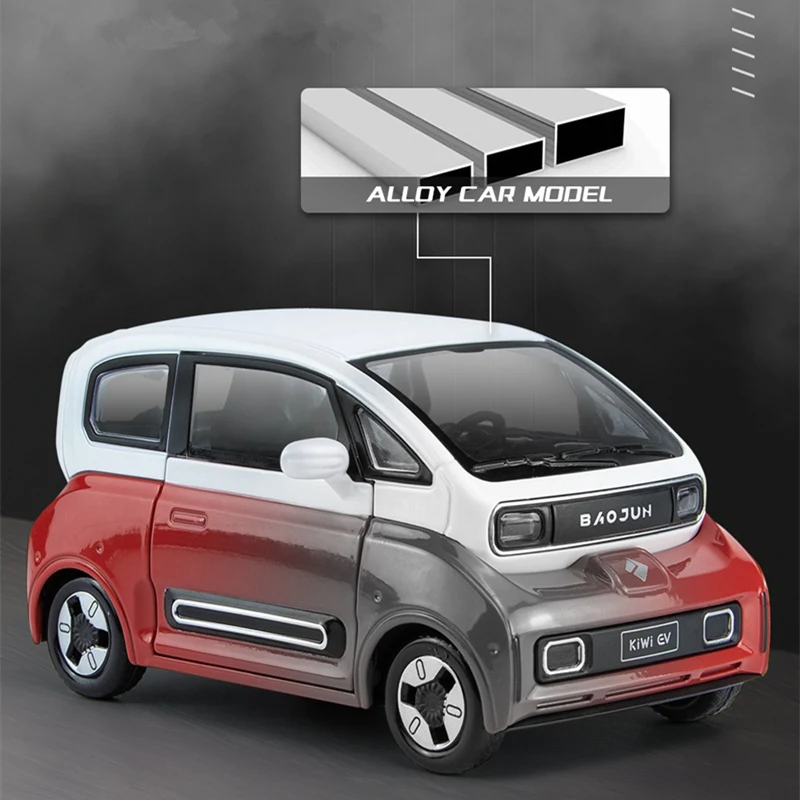 BAOJUN Mini EV 1:24 Diecast Model with Charging Station 4 BAOJUN Mini EV 1:24 Diecast Model with Charging Station - Image 4