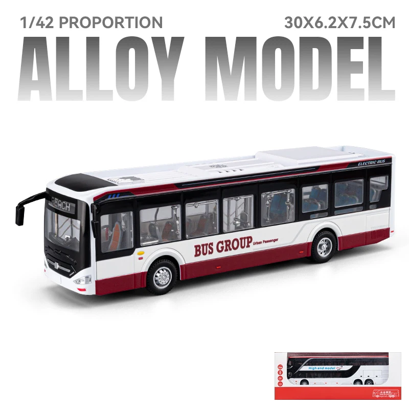 Modern City Bus Diecast Model 1:42 Scale 7 Modern City Bus Diecast Model 1:42 Scale - Image 7