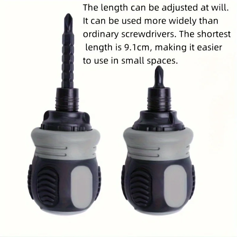 Black Titanium Steel Ratchet Screwdriver Set 5 Black Titanium Steel Ratchet Screwdriver Set - Image 5