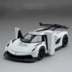 Black 1:32 Diecast Supercar Model with Light and Sound 16 S6b53d034f4c74a13ab3b878cecee3cabH