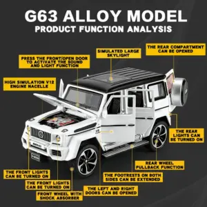 1:32 Mercedes Benz G63 Diecast Model Car 11 S6b9c58371acd4ff5bd650333b502e12di