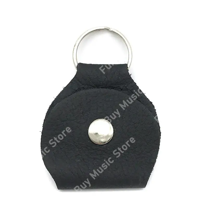 Leather Guitar Pick Holder with Keyring 4 Leather Guitar Pick Holder with Keyring - Image 4