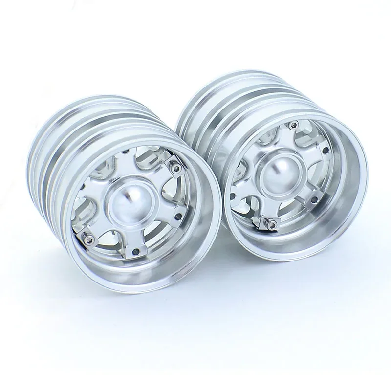 Metallic Rear Wheel Hub Rims for RC Trucks 2 Metallic Rear Wheel Hub Rims for RC Trucks - Image 2