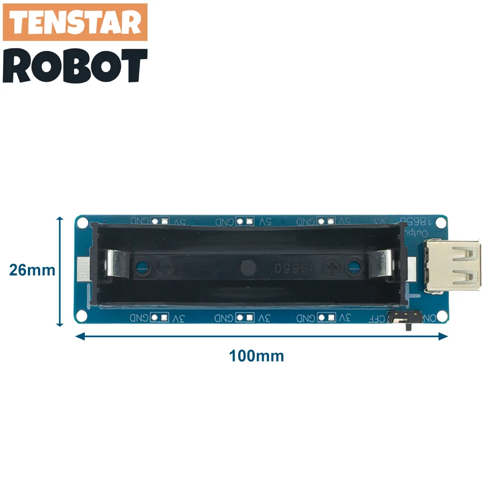 Blue 18650 Battery Charging Shield Board 7 Blue 18650 Battery Charging Shield Board - Image 7
