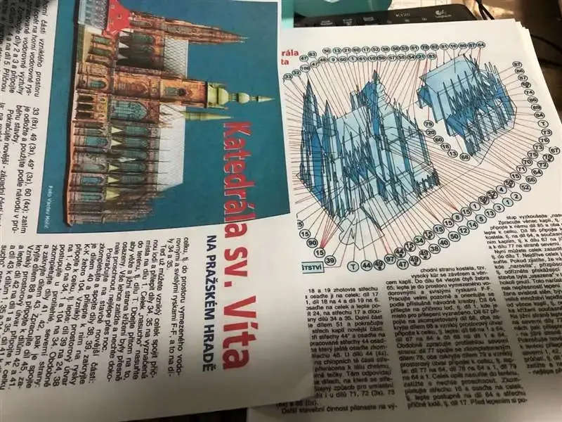 3D Paper Model of Katedrala Sv. Vita 3 3D Paper Model of Katedrala Sv. Vita - Image 3