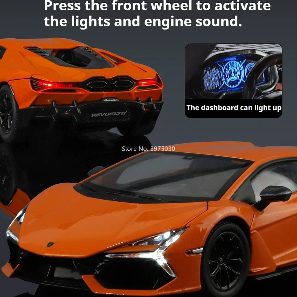 Revuelto 1:24 Scale Model Car with Lights 5 Revuelto 1:24 Scale Model Car with Lights - Image 5