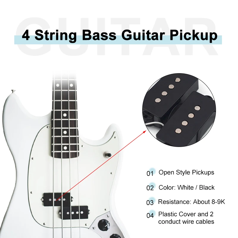 Open-Type P Bass Pickup for Precision Sound 2 Open-Type P Bass Pickup for Precision Sound - Image 2