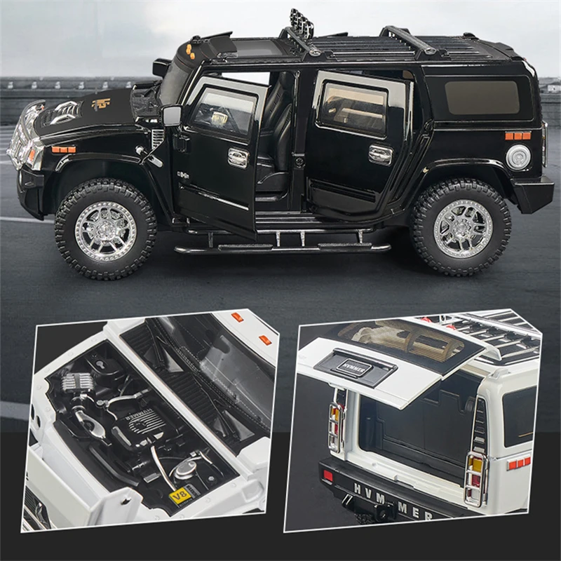 1:18 Scale Hummer H2 Off-Road Diecast Model 5 1:18 Scale Hummer H2 Off-Road Diecast Model - Image 5