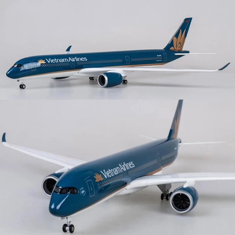 Airbus A350 Vietnam Airlines Model 47cm with LED Light 4 Airbus A350 Vietnam Airlines Model 47cm with LED Light - Image 4