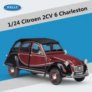 Vintage Citroen 2CV 6 Charleston 1:24 Diecast Model 15 S6c757d7ab10d44f096d9e9e28a23e72cm