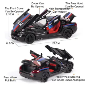 1:24 Scale Sports Car Model with Sound and Lights 10 S6c8c4b4bd2eb41bbb07fc3c7ed7d9988q