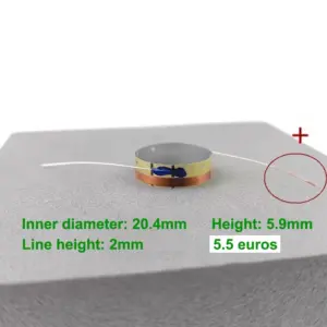 High-Frequency Voice Coil for Speakers (20.4mm, 5.5Ω) 8 S6ce582593eb74f5db238ddca239ed6e6g