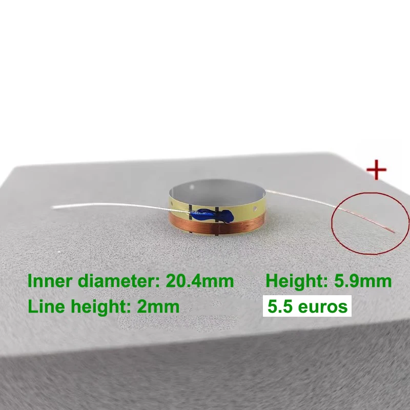 High-Frequency Voice Coil for Speakers (20.4mm, 5.5Ω) 3 High-Frequency Voice Coil for Speakers (20.4mm, 5.5Ω) - Image 3