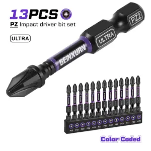 Impact #2 Pozidriv Screwdriver Bits Set for Professionals 13 S6d04dff08b2f4cfd8c5bd5b5ee551010m