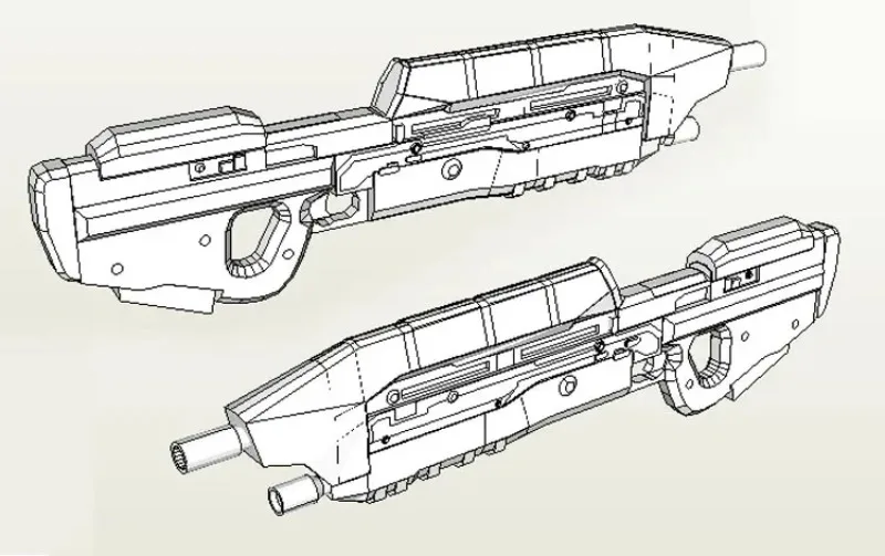 MA5D Sci-Fi Paper Model Kit 2 MA5D Sci-Fi Paper Model Kit - Image 2