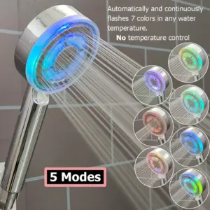 Color-Changing LED Shower Head with Mineral Filtration 19 S6d398e18c6d24a278c823fe962e6d943k