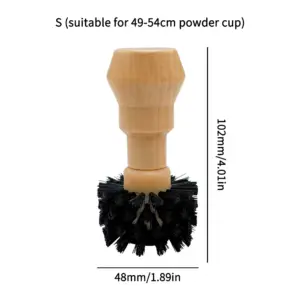 Portable Coffee Tamper Brush for 51mm–58mm Grinders 15 S6d540696acb4465faff4752fffe93393t