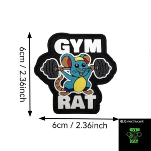 Colorful 6cm PVC Rubber Patch with 3D Mouse Design 7 S6d8edaa3caa34ceba945c3407d7131cfj