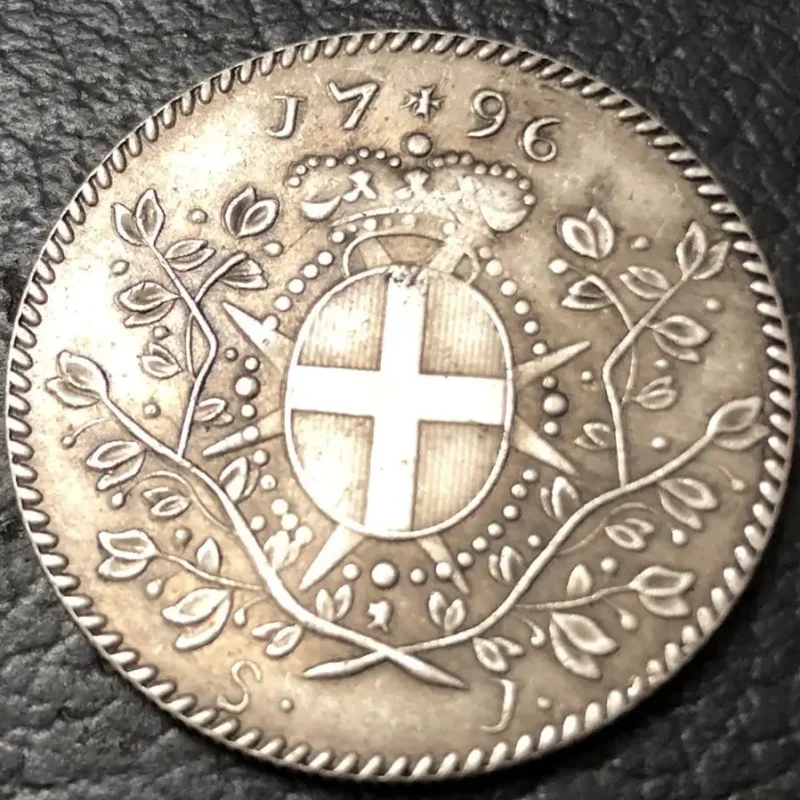 Vintage 1796 Malta 1 Scudo Replica Coin 2 Vintage 1796 Malta 1 Scudo Replica Coin - Image 2