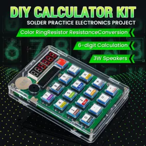 DIY Electronic Calculator Kit with LED Display