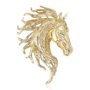 Horse-Shaped Brooch in Zinc Alloy 9 S6dd39acbfce043968a35167c66d27ff4l